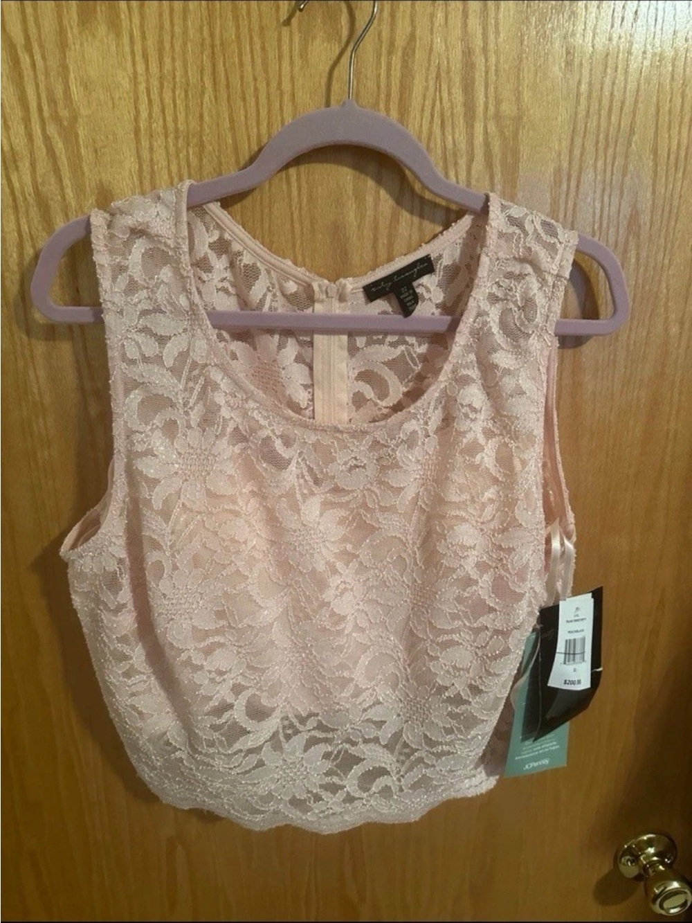City Triangles 22 New Nwt 2 Pc Set Pink Blouse JCPenney Women Jr Free Shipping
